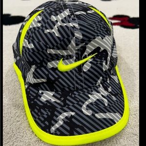 Nike infant dri-fit hat camo and neon